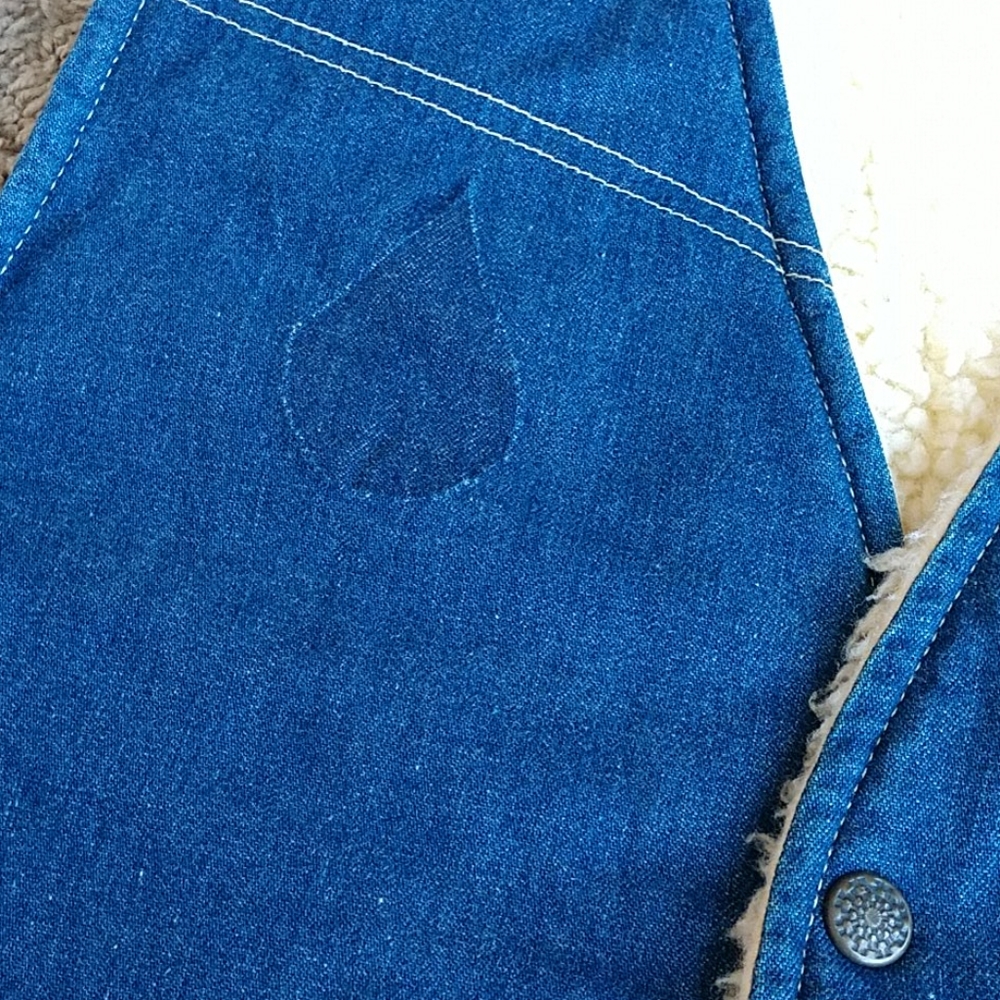 Vintage Denim & Sherpa Vest - Picture 4 of 8
